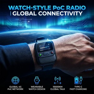 Radio Bidirezionale GaodaPTT GD-M2 Stile Orologio 4G LTE POC Walkie Talkie Lunga Portata 10000KM Resistente all'Acqua IP54 Batteria 2500mAh - Product Image 1