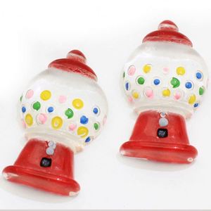 Vendita in fabbrica simpatici cabochon con retro piatto in resina rosso <span class=keywords><strong>rosa</strong></span> Gumball macchina per gioielli fornisce collane di orecchini con <span class=keywords><strong>perline</strong></span> acriliche sciolte - Product Image 5