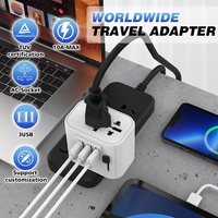 Worldplug Travel Adaptateur secteur Convertisseur Adaptateur universel avec 3 ports USB a pour appareil photo et ordinateur portable