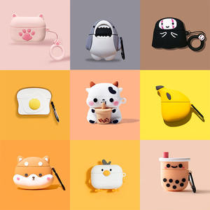 Vente chaude drôle nourriture boisson bouteille Anime dessin animé souple Silicone housse de protection pour Airpods 1 2 <span class=keywords><strong>3</strong></span> pour <span class=keywords><strong>Air</strong></span> Pods <span class=keywords><strong>Pro</strong></span> - Product Image 3