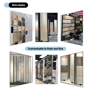 Support d'affichage mural personnalisé pour carreaux, gain de place, en métal <span class=keywords><strong>noir</strong></span>, pour l'affichage de plusieurs carreaux, étagère d'affichage en marbre - Product Image 5