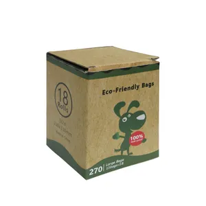Fábrica Venda Direta Biodegradável Resíduos de cocô pet Bags prof água e 100% sem vazamento eco-friendly e portátil sacos de cocô Lavender Poop Bag