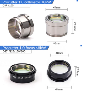 Ensemble de lentilles <span class=keywords><strong>laser</strong></span> à fibre HXLASER D37 6kw 8kw F100 F125 F150 F200 ProCutter 1.0 pour lentille de collimation et de focalisation Precitec avec support - Product Image 3