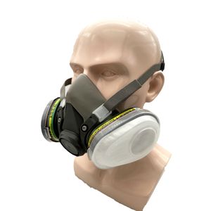 S M masker Gas dua ukuran, Respirator Gas pelindung pernapasan CE EN 140: 1998 sertifikasi penutup wajah - Product Image 1