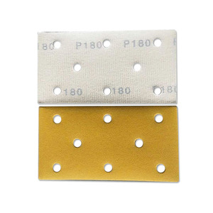 70Mm X 198Mm Vierkante Schuurplaat Met 8 Gaten, Gele Haak En Lus Voor Efficiënte Stofafzuiging - Product Image 6