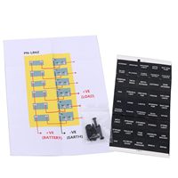 Panneau de distribution DC étanche en aluminium à 6 interrupteurs à bascule avec disjoncteur LED pour bateau et camping-car