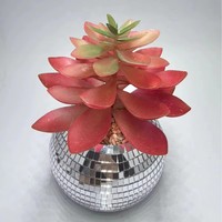 Plante artificielle verte en pot, rose en mousse, bonsaï, écologique, durable, décoration de jardin et de bureau, simulation en plastique, directement de l'usine