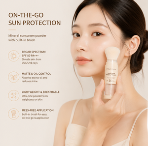ETRUN Private Label <strong>SPF</strong> 50 Mineral Sunscreen <strong>Powder</strong> Broad Spectrum Lightweight No Card UV Protect Skin Oil Control Makeup <strong>Powder</strong> - Product Image 2