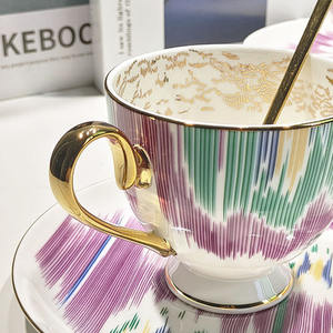 Tasses et soucoupes de restaurant de luxe nordiques les plus vendues avec boîte cadeau - Product Image 6