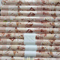 Rouleau de nappe jetable imprimé d'un seul côté - Revêtement en vinyle PVC pour les occasions de repas quotidiennes