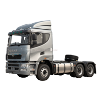 Tangki Bahan Bakar Baru 500L Paduan Aluminium H9 Setir Kanan Lantai Tinggi Truk Traktor Diesel 6x4 Euro 6 Suspensi Udara