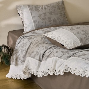 Light Wang French <b>Retro</b> 100s All-Cotton Brushed Four-Piece <b>Bedding</b> Set Autumn Winter Warm Pure Cotton Sheet Style Plants And - Product Image 2