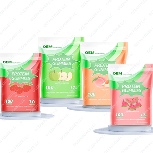 Gummies protéinés au lactosérum en marque privée OEM, protéines pour soutenir l'énergie, la croissance musculaire, gummies riches en protéines - Product Image 1