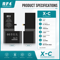 Batterie de remplacement rechargeable haute capacité Li-ion polymère RF4 2716mAh & 3150mAh compatible avec iPhone X en stock