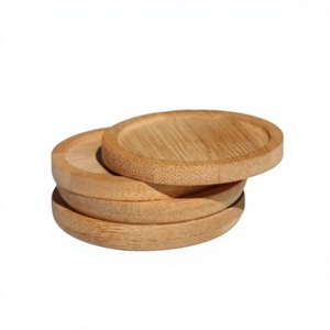 Premium Handmade Wooden <b>Drink</b> Coasters for Kitchen, Dining Table, Coffee Table, Restaurant and Office Use - Product Image 1