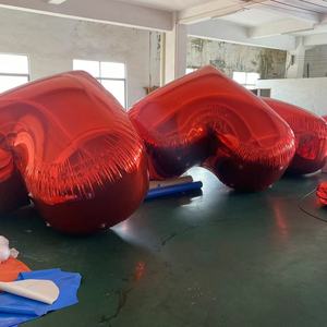 Khổng lồ phản chiếu đầy màu sắc PVC Inflatable gấp hình trái tim gương bóng Anime/Retro/chủ đề Lãng Mạn cho Valentine của ngày bên - Product Image 6