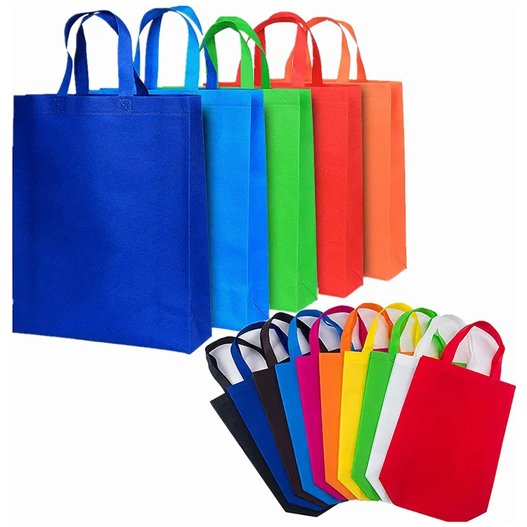 Pas cher promotionnel imprimé non tissé sac à provisions sac fourre-tout épicerie sac réutilisable