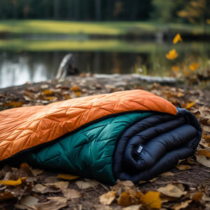 Camping <b>Blanket</b> Microfiber Waterproof Rectangular Outdoor Picnic Mat All Seasons <b>Blue</b> Pattern - Product Image 4