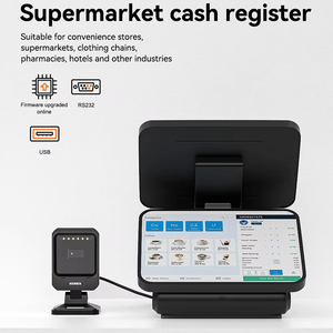 Henex Chất lượng cao 2D Máy tính để bàn QRcode Máy Tính Bảng Máy Quét Mã Vạch siêu thị đa hướng QR Đầu đọc mã vạch máy quét nền tảng - Product Image 2