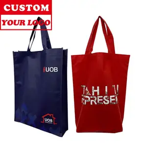 Customized Pantone Color Wholesale Tote Shopping Reusable Bag non woven gift tote reusable bag shopping