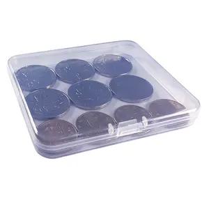 SJPC813 petits mini articles transparents cosmétiques carré Rectangle étui en plastique Pp stockage pour conteneur perles boîte d'emballage avec