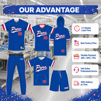 Seragam Baseball Kustom Pabrik OEM, Set Jersey Baseball Kancing Penuh V-neck, Pakaian Olahraga Poliester Lembut untuk Anak-anak, Pria, dan Latihan Tim