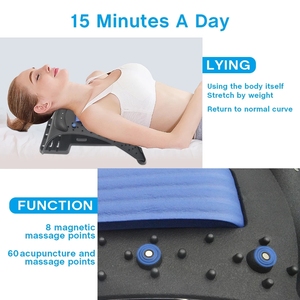 Étireur de dos, douleur lombaire inférieure avec Massage du cou, thérapie magnétique, acupression, appareil de Fitness, soulagement des douleurs cervicales et spinales - Product Image 3