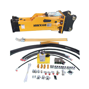 Produits les plus vendus : Ensemble complet de brise-roche hydraulique pour pelle rétrocaveuse avec kits de tuyauterie - Product Image 1