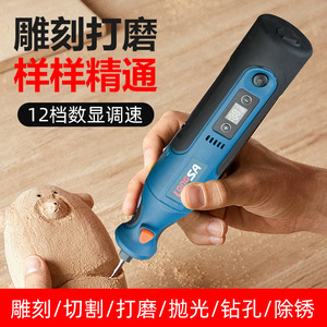 Longsa Electric Grinder 7.4V Industrial Grade Adjustable Speed Lithium Battery Engraver For Polishing Cutting Grinding - Product Image 2