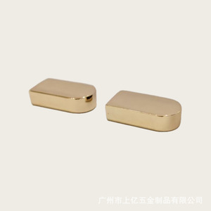 <b>Light</b> Gold Zinc Alloy Zipper <b>Pull</b> Clips 8.9mm Inner Diameter Chain Tail Modern Style Craft Supplies - Product Image 5