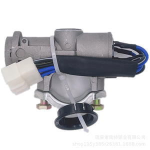 Cylindre de serrure de porte avant Baic Weiwang 306 307 avec interrupteur d'allumage simple, serrure cylindrique, clé incluse, plaqué zinc - Product Image 3