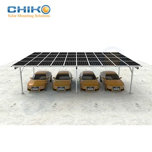 Waterproof Design Solar Mounting Structure For Aluminum Carport Pv System