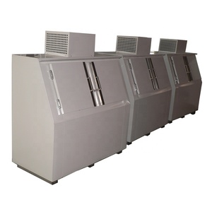Machine à glace froide à 2 portes inclinées Station d'essence Bin <span class=keywords><strong>de</strong></span> stockage <span class=keywords><strong>de</strong></span> glace Portes inclinées Réfrigérateur à blocs <span class=keywords><strong>de</strong></span> glace - Product Image 1