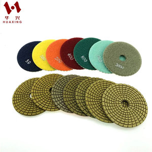 Discos de Lijado Flexibles de 100 mm, Lijas Diamantadas, Resina de Granito, Almohadillas de Pulido Húmedas y Secas para Mármol y Granito - Product Image 1