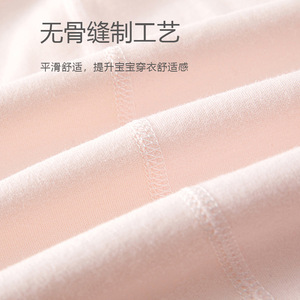 Combinaison pour bébé fille à manches longues en pur coton tricoté, pour le printemps et l'automne - Product Image 3