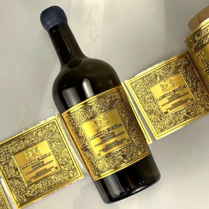 High Quality Metal <b>Label</b> Custom Private Logo Sticker Embossed Printing Candle Perfume Bottle <b>Label</b> for <b>Gift</b> & Perfume & Cosmetic - Product Image 4