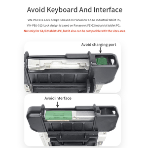 ที่ยึดแท็บเล็ตแบบปรับได้ ป้องกันการโจรกรรม สีดำ ทนทาน ใช้ได้กับ iPad รุ่น VIN-PBJ-011-LOCK วัสดุไนลอนผสม ขนาด 270-324 มม. - Product Image 4