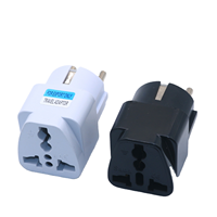 Adaptateur de prise allemande vers française, adaptateur de voyage universel, prise de courant ABS 13A/16A, convertisseur UE, résistant aux manipulations industrielles