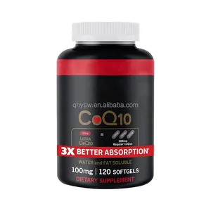 OEM CoQ10 Softgel Supports Heart Health Helps Maintain Blood Pressure Health Coq10 400mg Softgel Daily Supplements