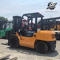 Gebrauchter TOYOTA 7FD50 Diesel-Gabelstapler 5 Tonnen Dreistufiger Mast 4,5M Aus Japan für Hochregal-Schwerlasthandling