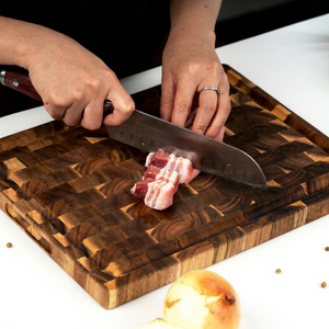 Tabla de Cortar Rectangular de Madera de Acacia, Antideslizante, 2.5 cm de Grosor, Ecológica y Duradera - Product Image 1
