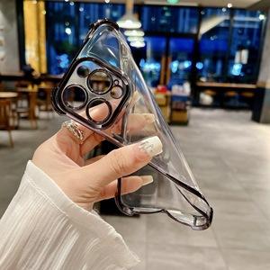 Không thấm nước Electroplated khung vàng TPU trường hợp điện thoại cho Iphone 15 cộng với 14 13 12 Pro Max Oppo RENO không dây đứng phong cách - Product Image 6