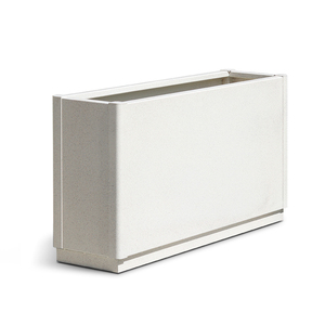 <span class=keywords><strong>Jardinière</strong></span> <span class=keywords><strong>rectangulaire</strong></span> en métal d'extérieur en aluminium, pots à fleurs en <span class=keywords><strong>béton</strong></span> simulé pour les jardinières d'espaces publics, <span class=keywords><strong>grande</strong></span> taille pour l'extérieur - Product Image 1