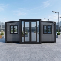Maison préfabriquée extensible de 20 pieds, 2-3 chambres, avec cuisine et salle de bain entièrement équipées, villa modulaire pliable pour adultes
