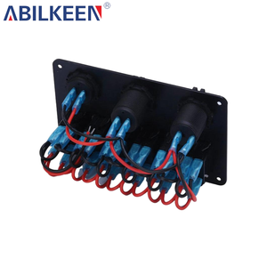 <span class=keywords><strong>Interruptor</strong></span> de circuito impermeable, Cargador <span class=keywords><strong>USB</strong></span> Dual, <span class=keywords><strong>interruptor</strong></span> basculante LED de 12V, Panel de <span class=keywords><strong>interruptor</strong></span> de 6 entradas para coche, barco marino - Product Image 3