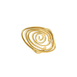 Geometric Irregular Design <b>Open</b> <b>Ring</b> For Women Party Jewelry Gold Tone Fashion <b>Rings</b> JZ1321 - Product Image 5