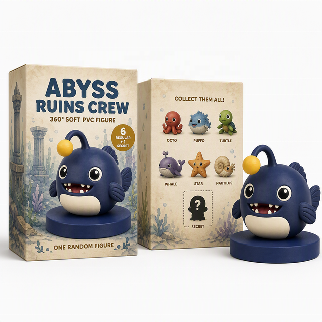 Custom Blind Box Soft PVC Figure Cute Cartoon Collectible Figurine for Promotional Gifts