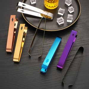 Premium Wholesale Durable Food Grade Buffet &amp; Kitchen Tools Metal Stainless Steel SS304 Ice <strong>Tongs</strong> | OEM/ODM Available - Product Image 3