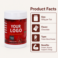 Poudre de chocolat 500g pour le développement musculaire OEM ODM Marque XuTong 1600 calories Durée de conservation de 24 mois