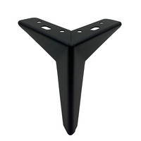 Vente en gros Nouveau design Pince réglable Pieds de table Base de table Pieds en métal Accessoires de décoration de cuisine modernes en fer noir